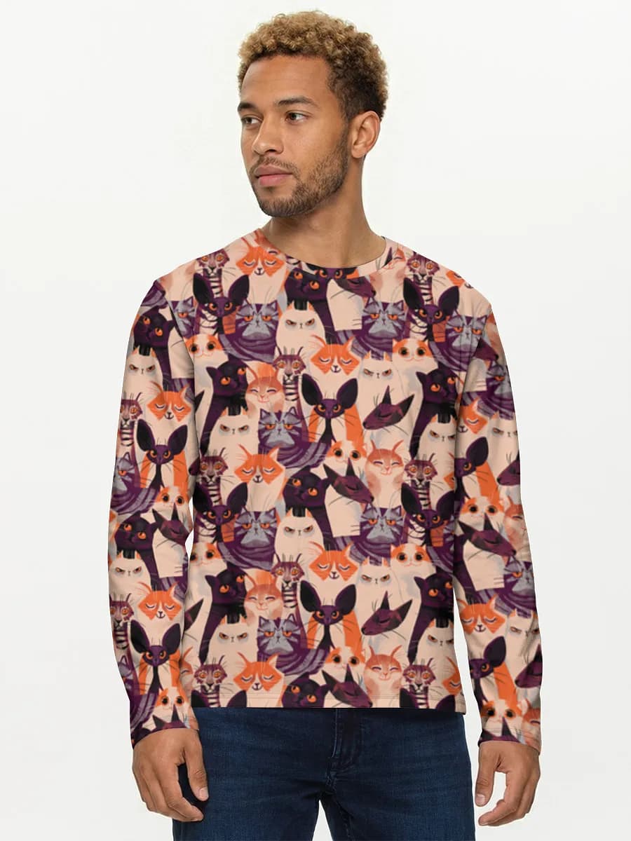Men's cotton long sleeve shirt