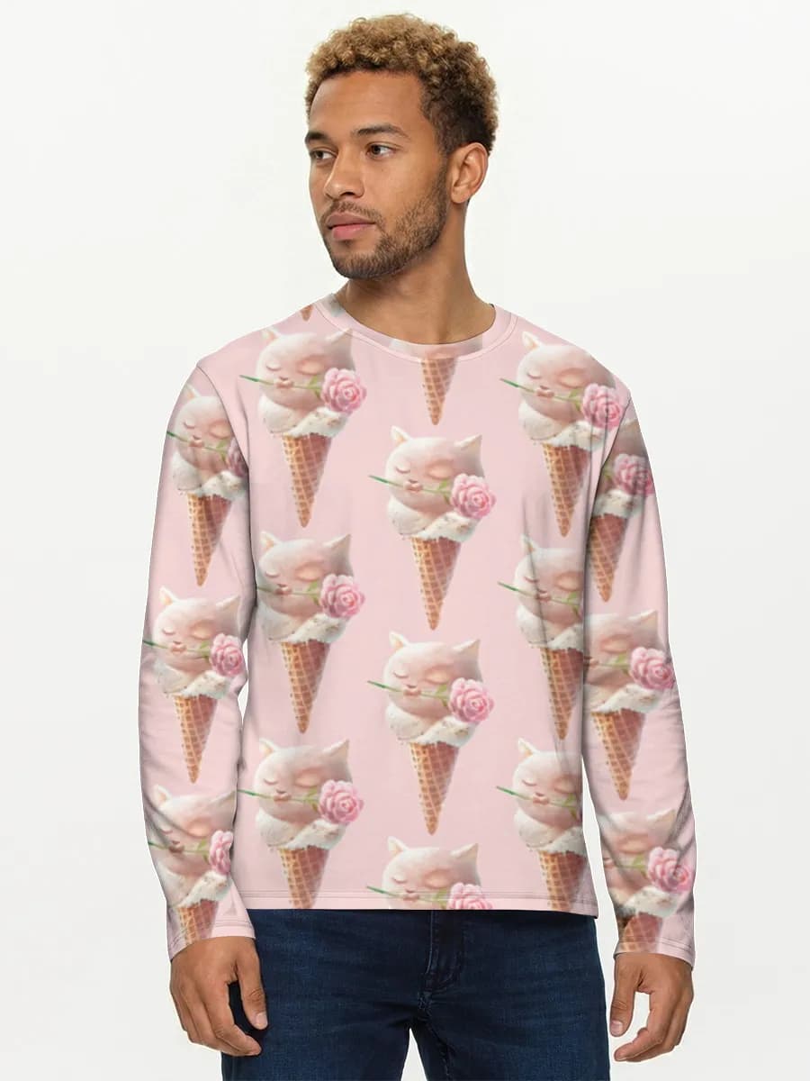 Men's cotton long sleeve shirt