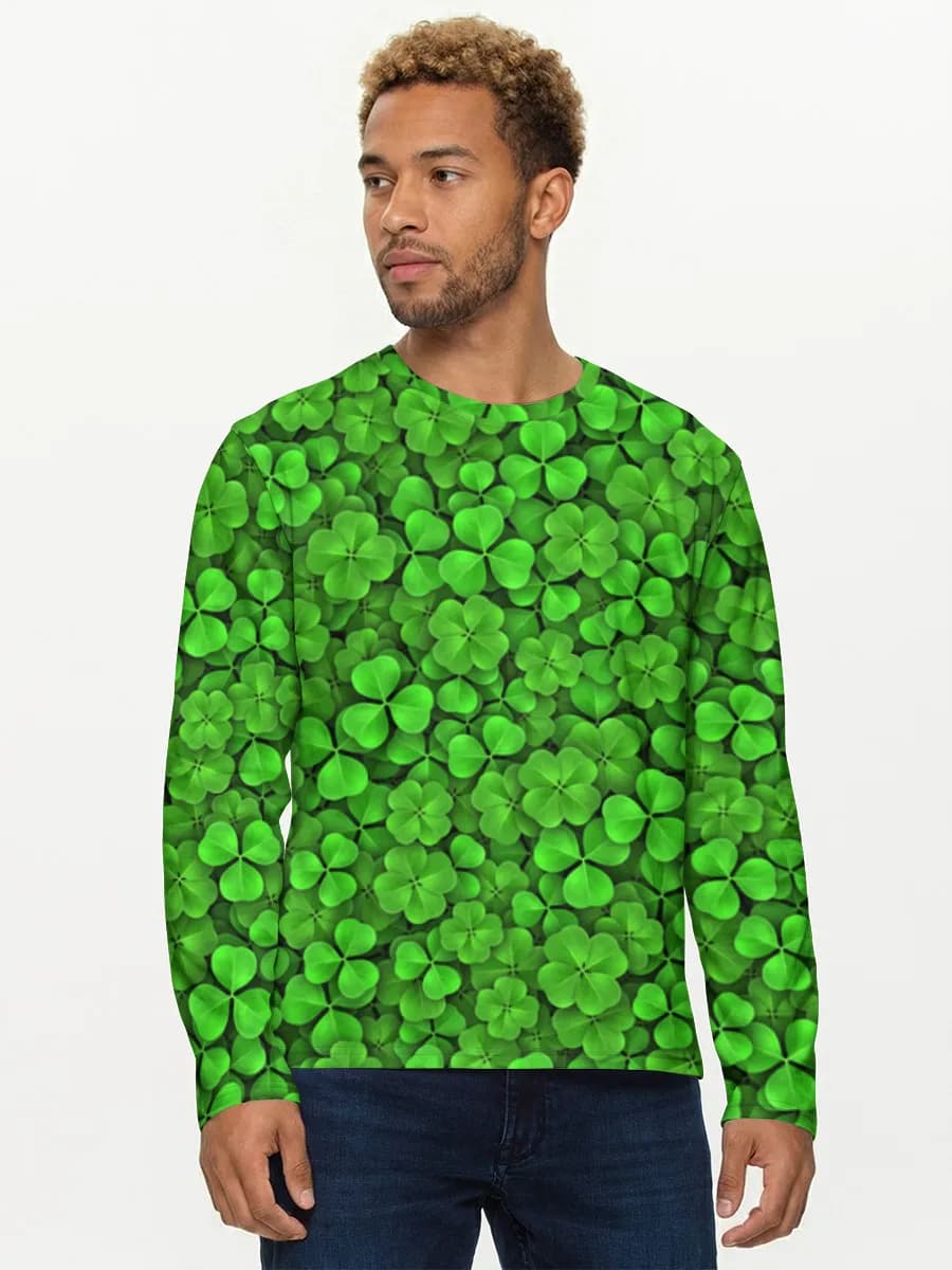 Camisa de manga larga de algodón para hombre