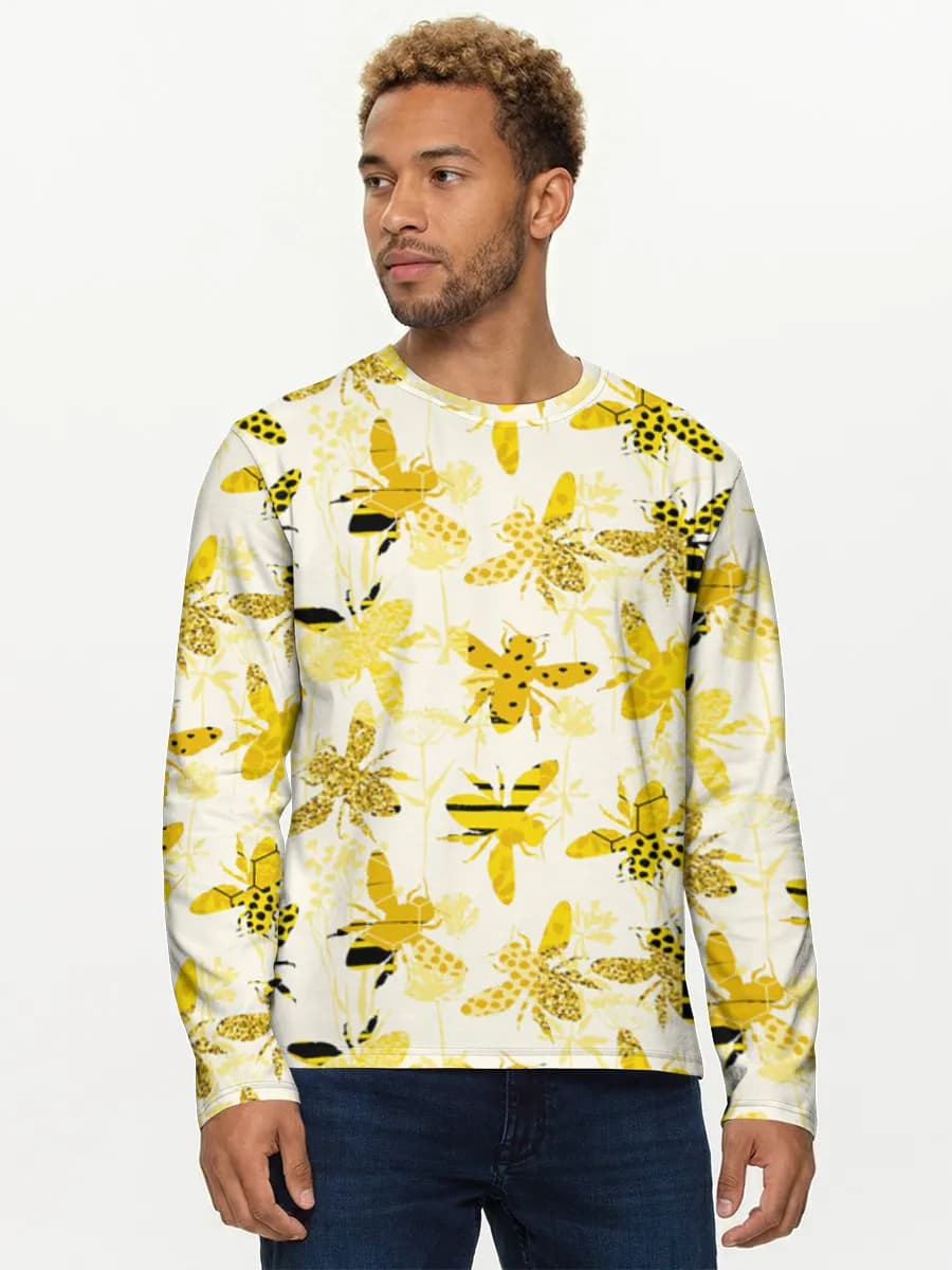 Camisa de manga larga de algodón para hombre