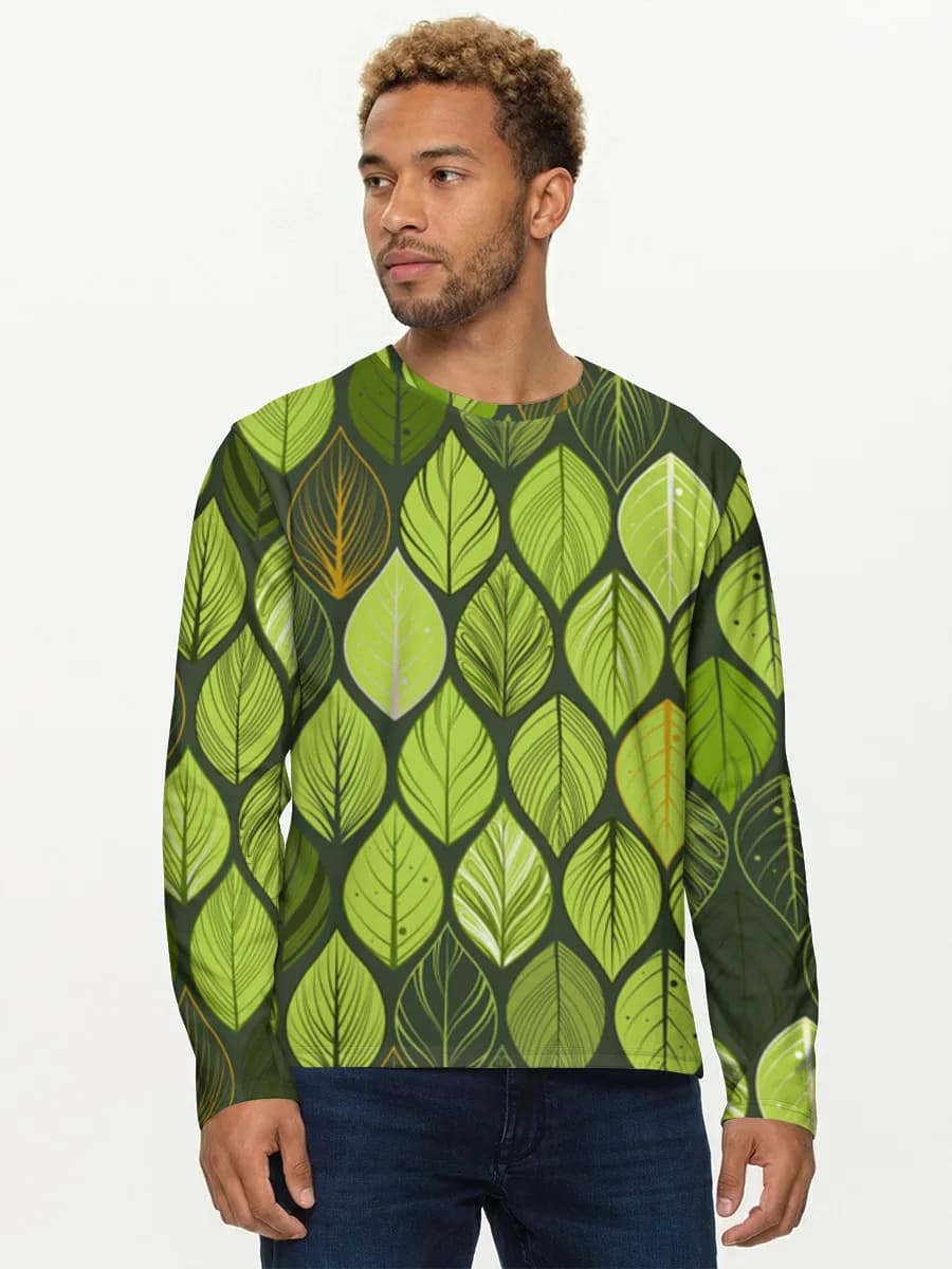 Men's cotton long sleeve shirt