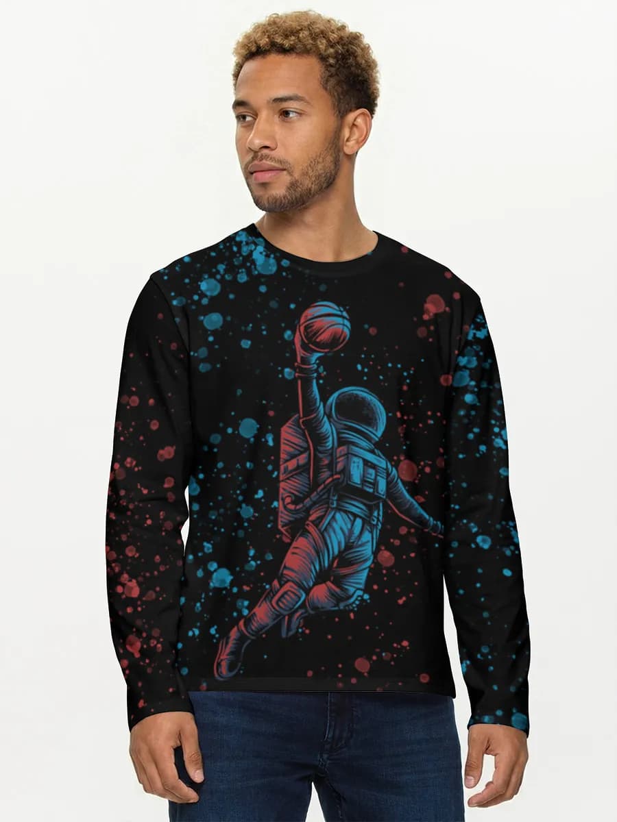 T-shirt Coton Manches Longues Homme