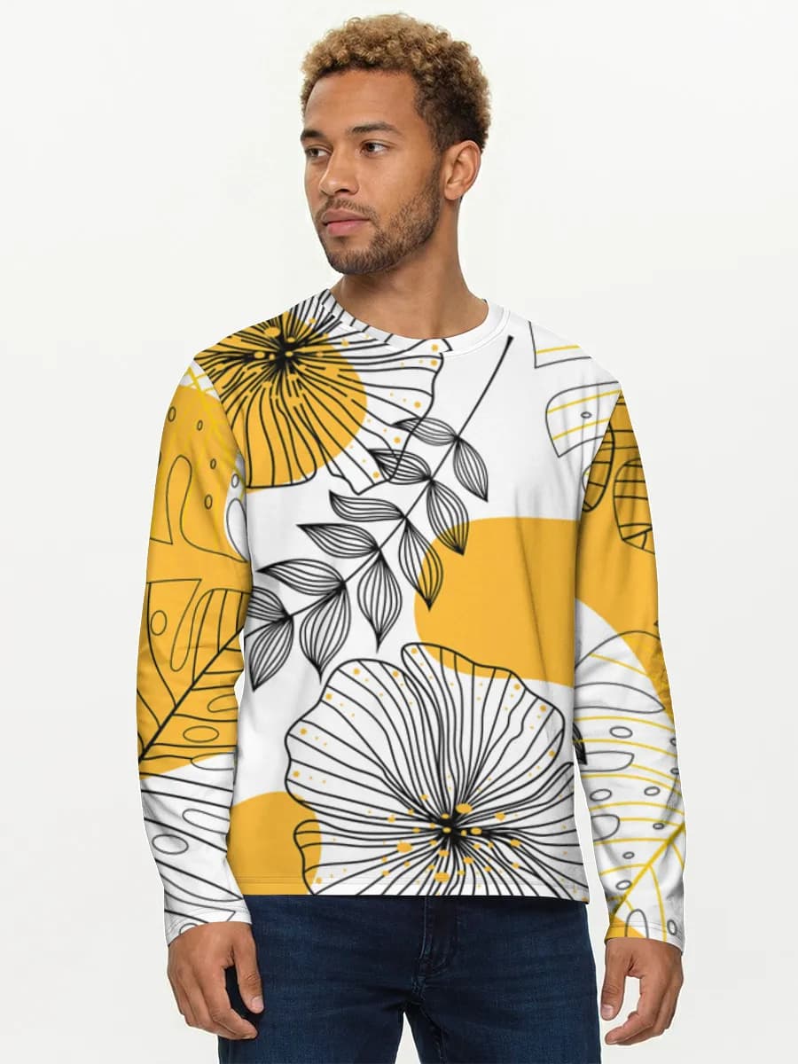 Men's cotton long sleeve shirt