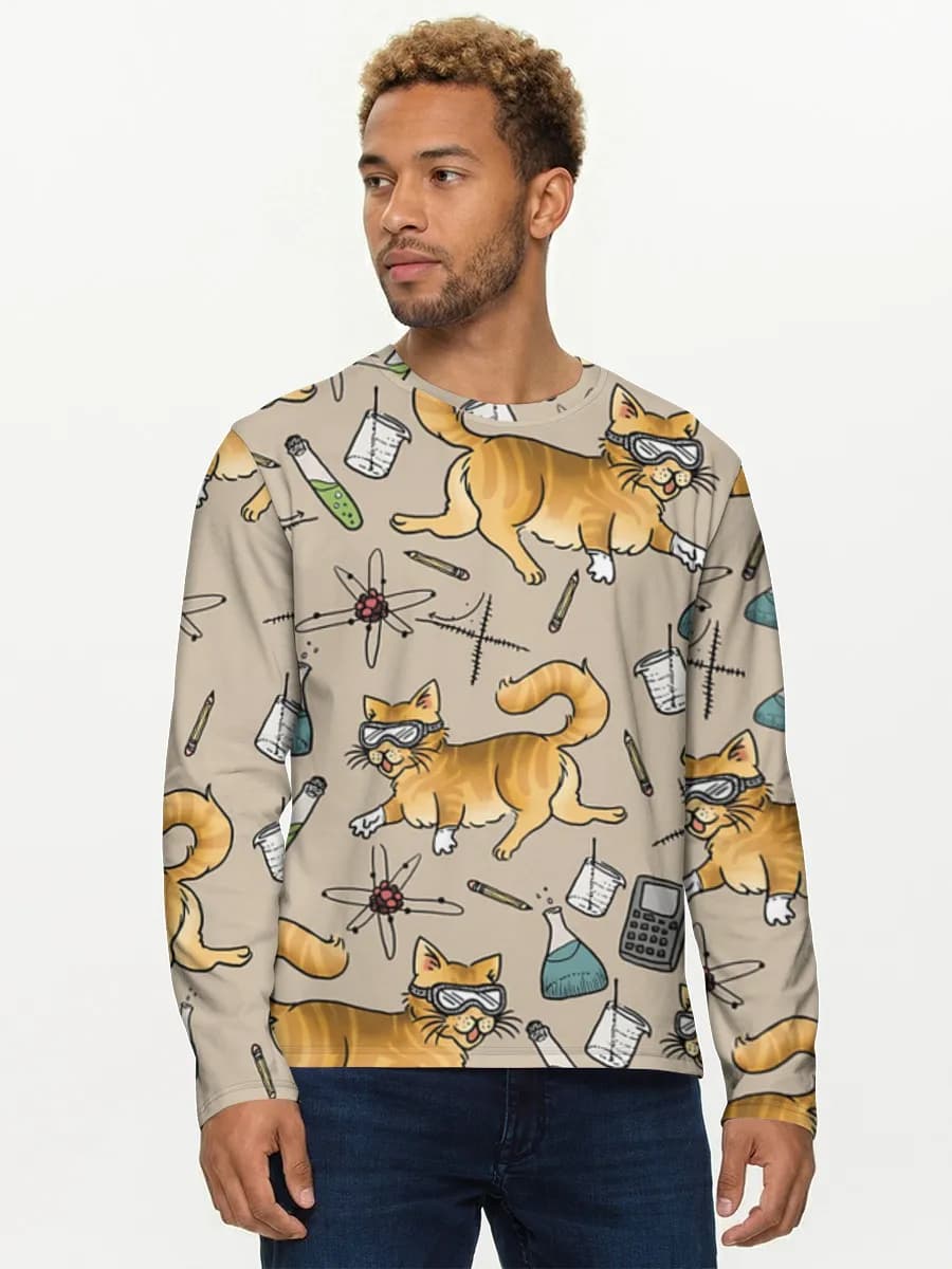 Camisa de manga larga de algodón para hombre
