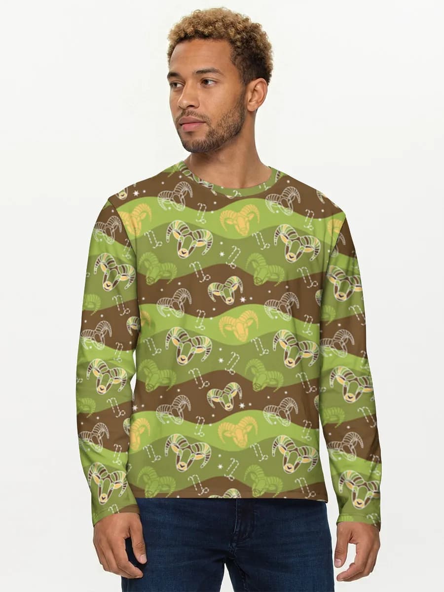 Men's cotton long sleeve shirt
