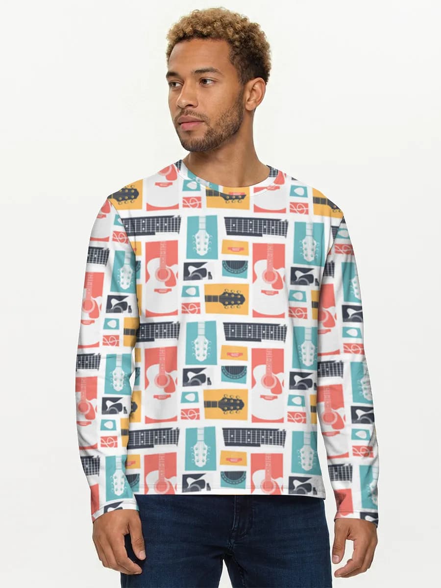 Men's cotton long sleeve shirt