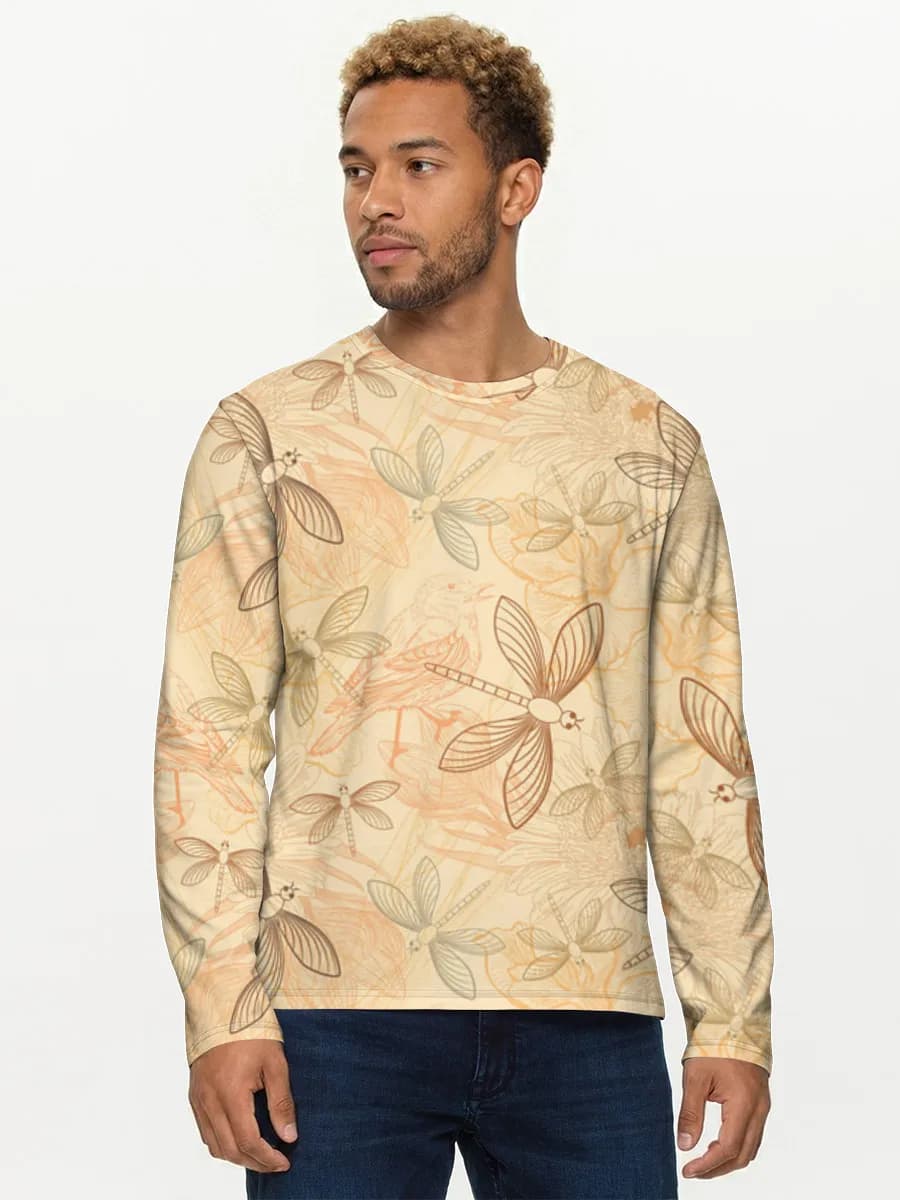 Men's cotton long sleeve shirt