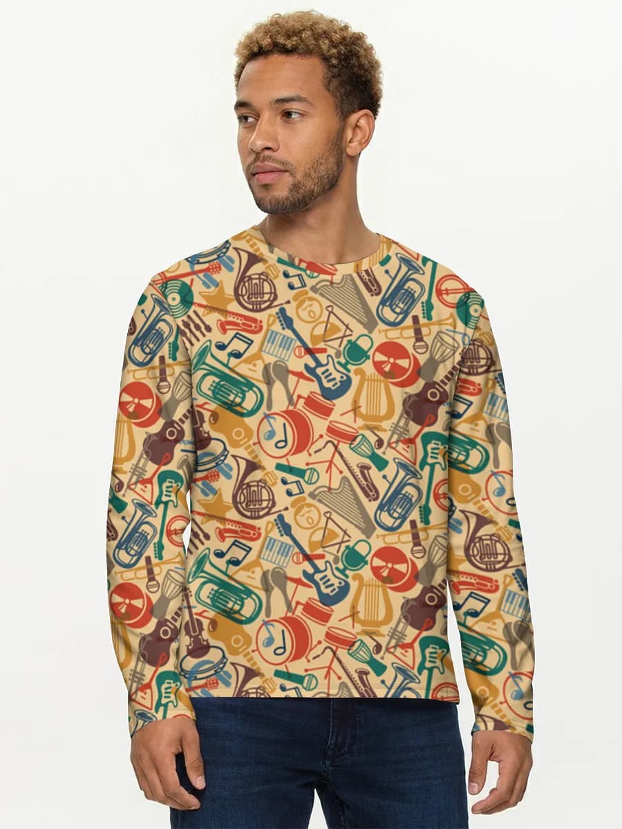 Men's cotton long sleeve shirt