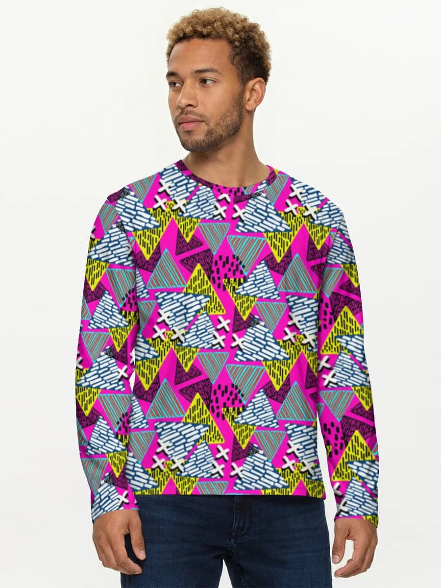 Men's cotton long sleeve shirt