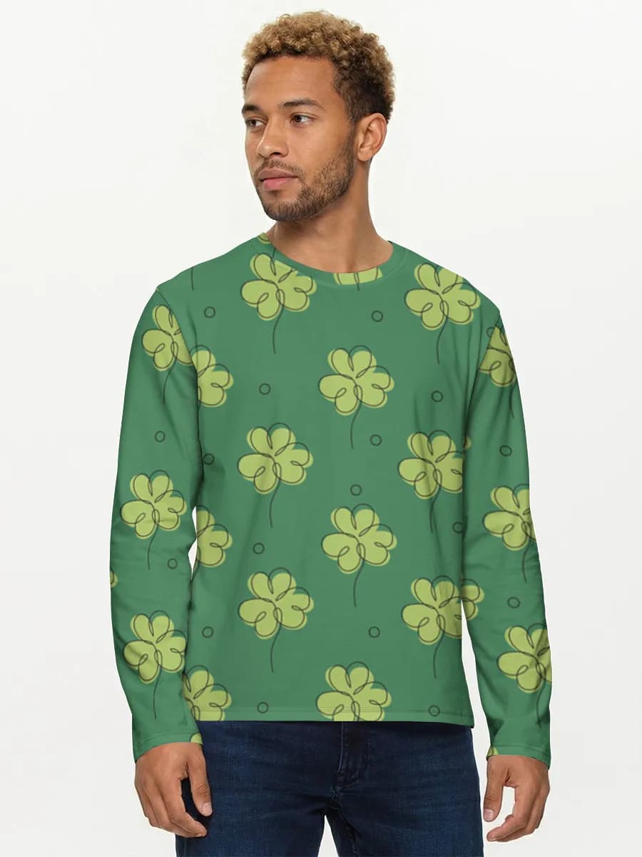 Camisa de manga larga de algodón para hombre