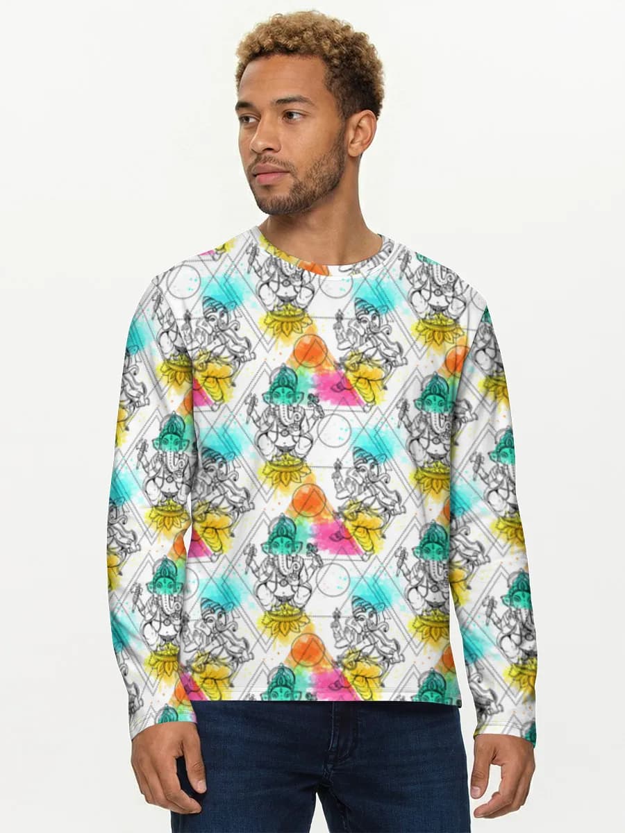 T-shirt Coton Manches Longues Homme