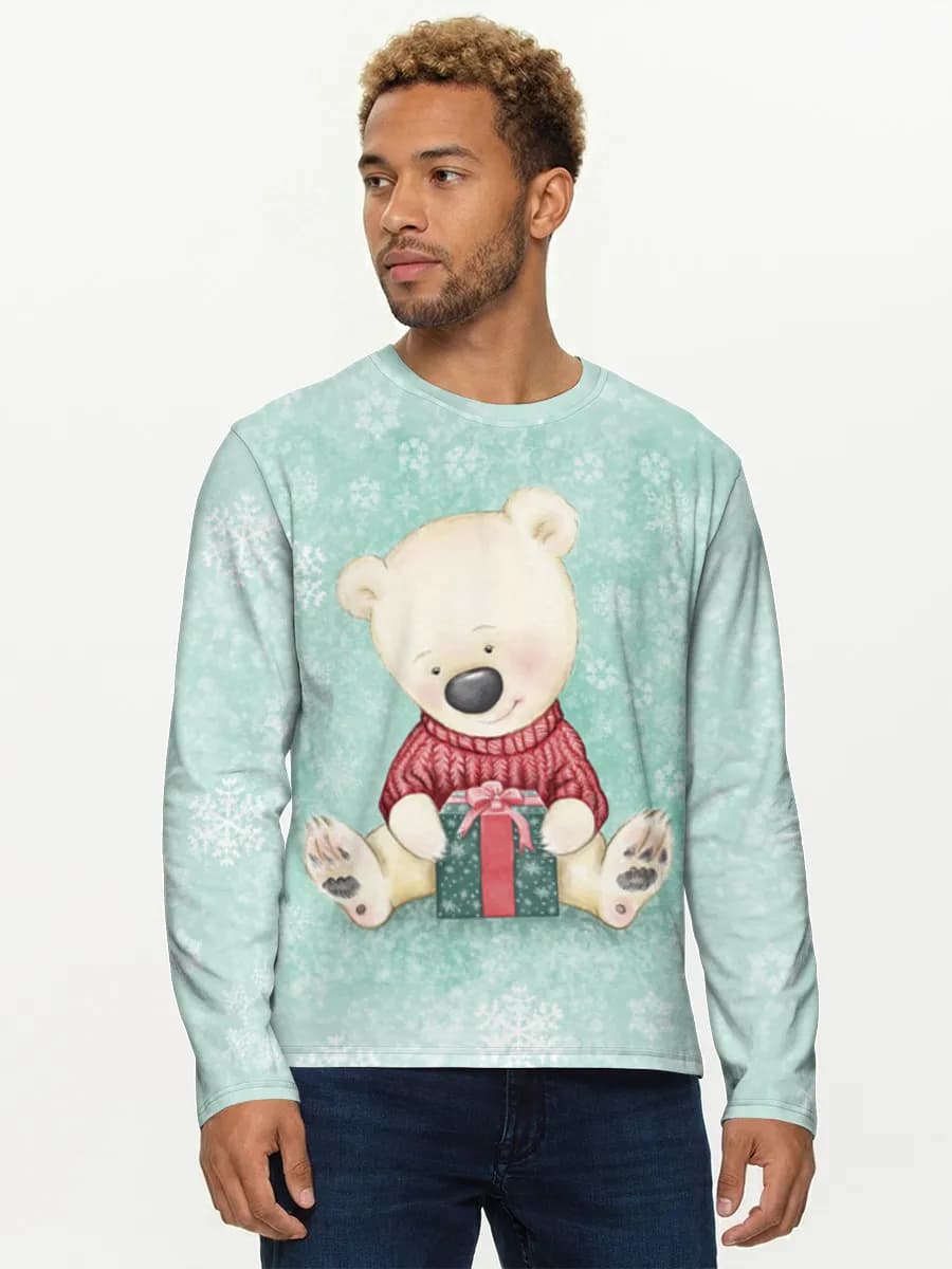 Men's cotton long sleeve shirt