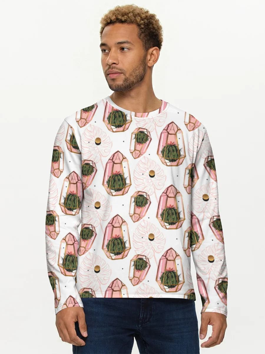 Camisa de manga larga de algodón para hombre