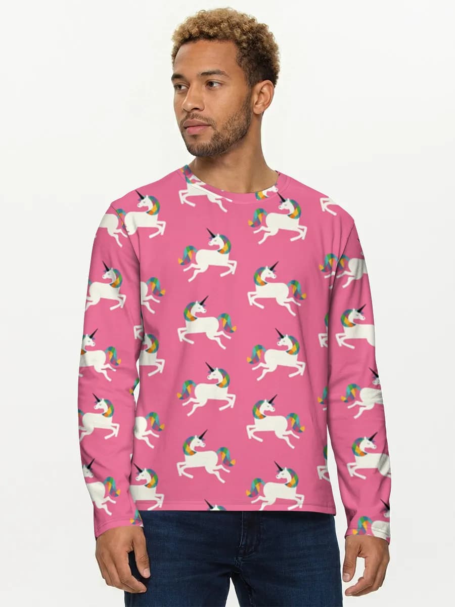 Camisa de manga larga de algodón para hombre