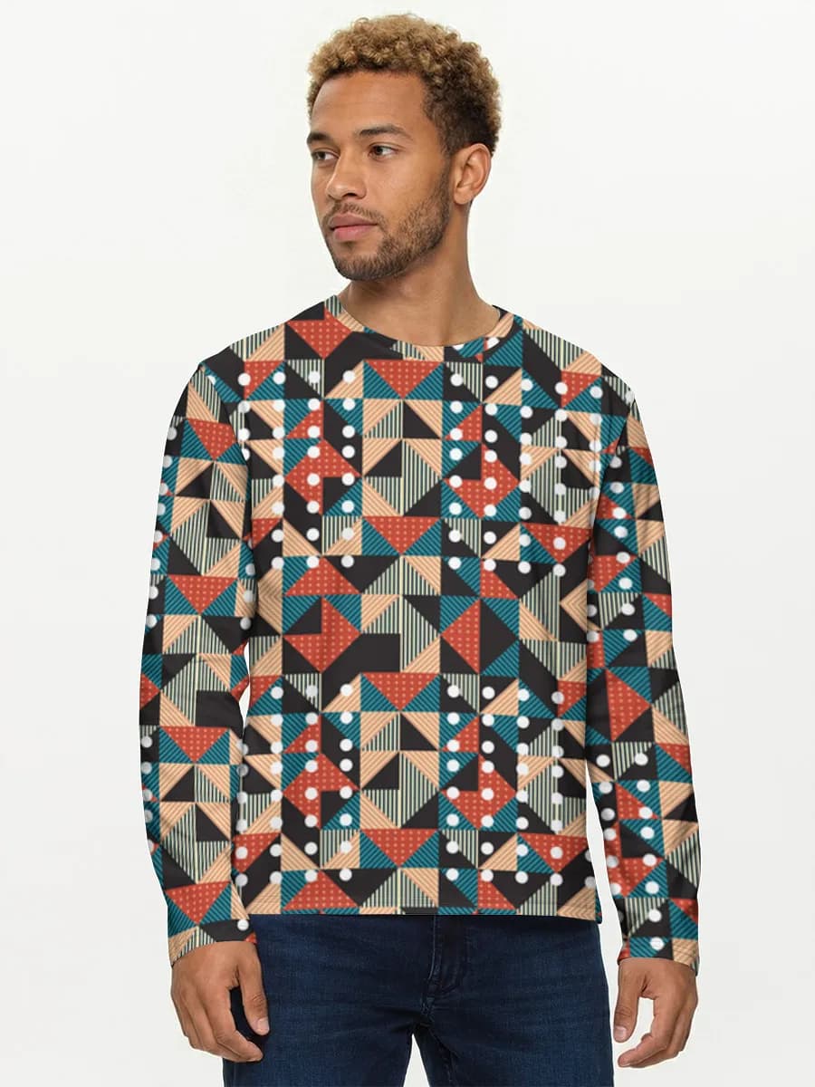 Men's cotton long sleeve shirt