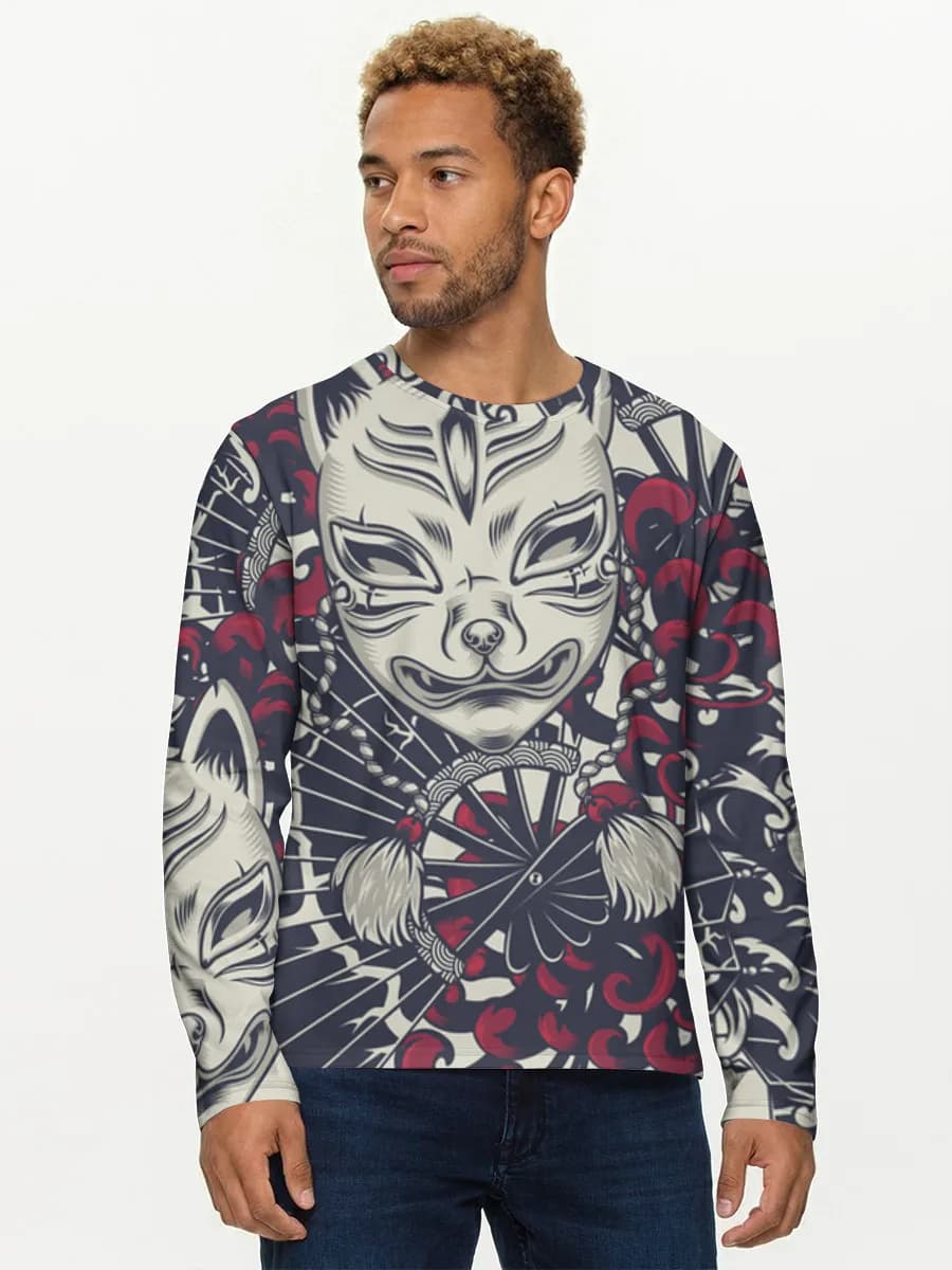 Camisa de manga larga de algodón para hombre
