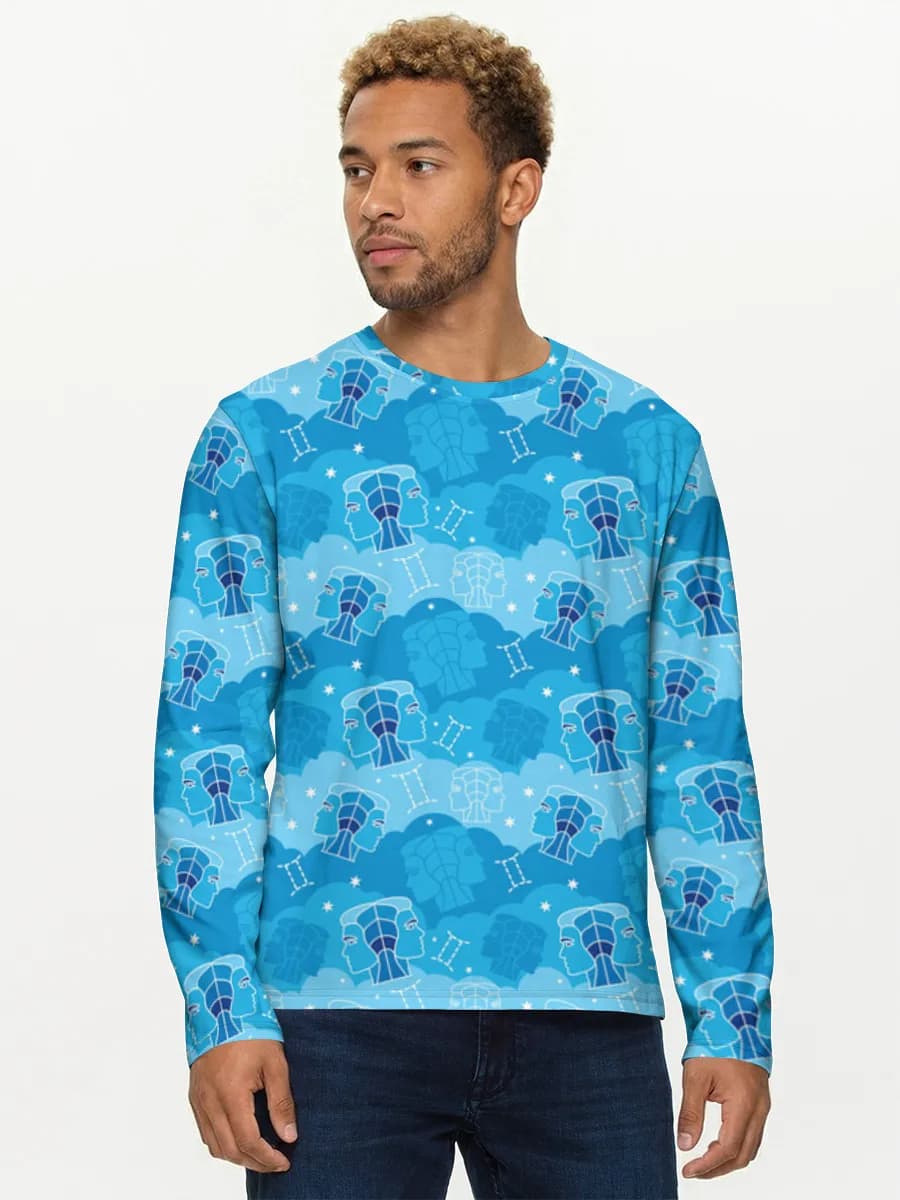 Men's cotton long sleeve shirt