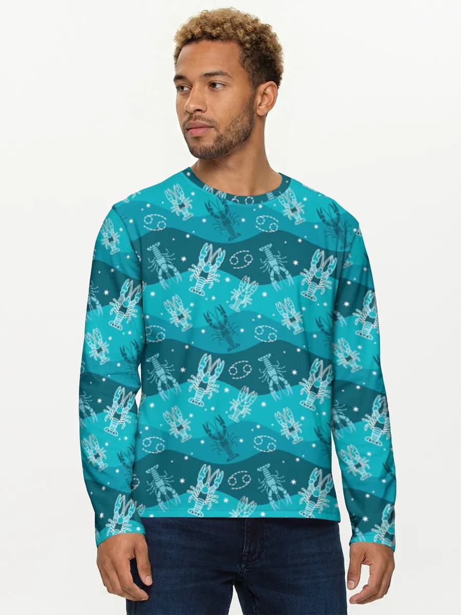 Camisa de manga larga de algodón para hombre