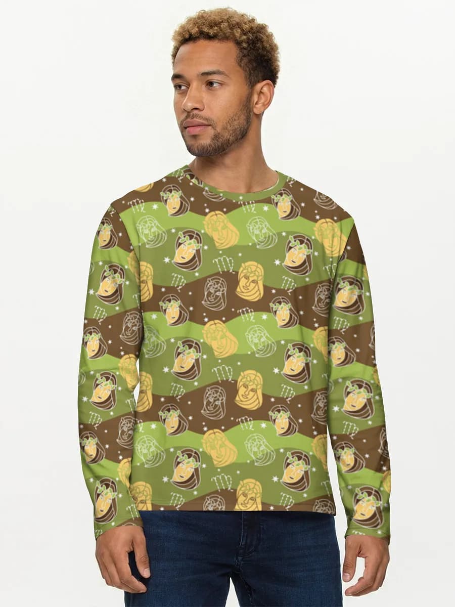Camisa de manga larga de algodón para hombre