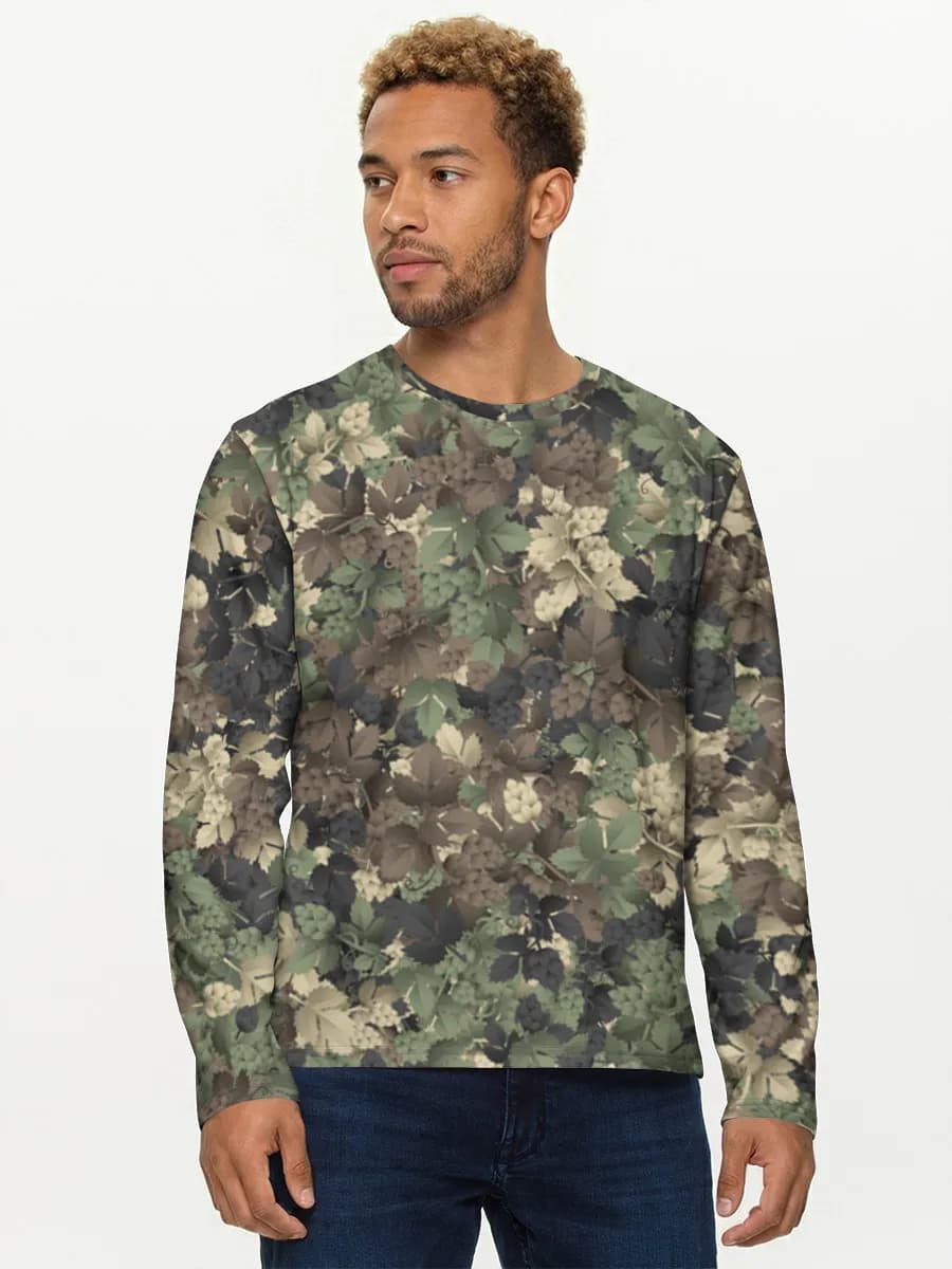 Camisa de manga larga de algodón para hombre