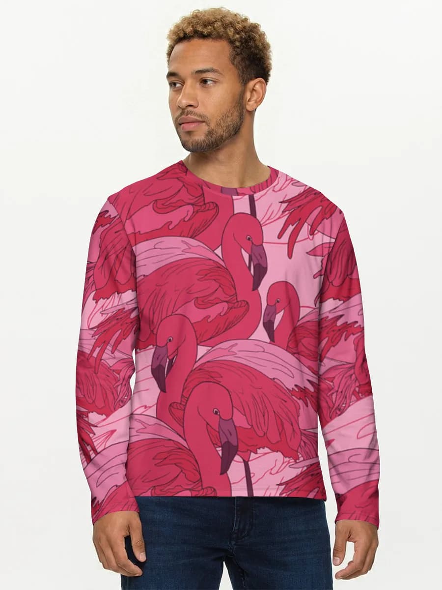 Camisa de manga larga de algodón para hombre