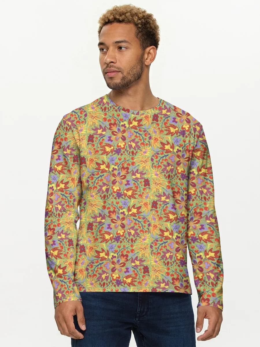 Men's cotton long sleeve shirt