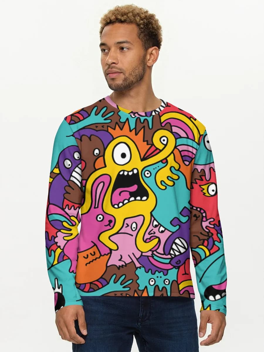 Men's cotton long sleeve shirt