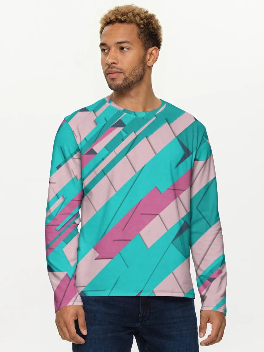 Camisa de manga larga de algodón para hombre