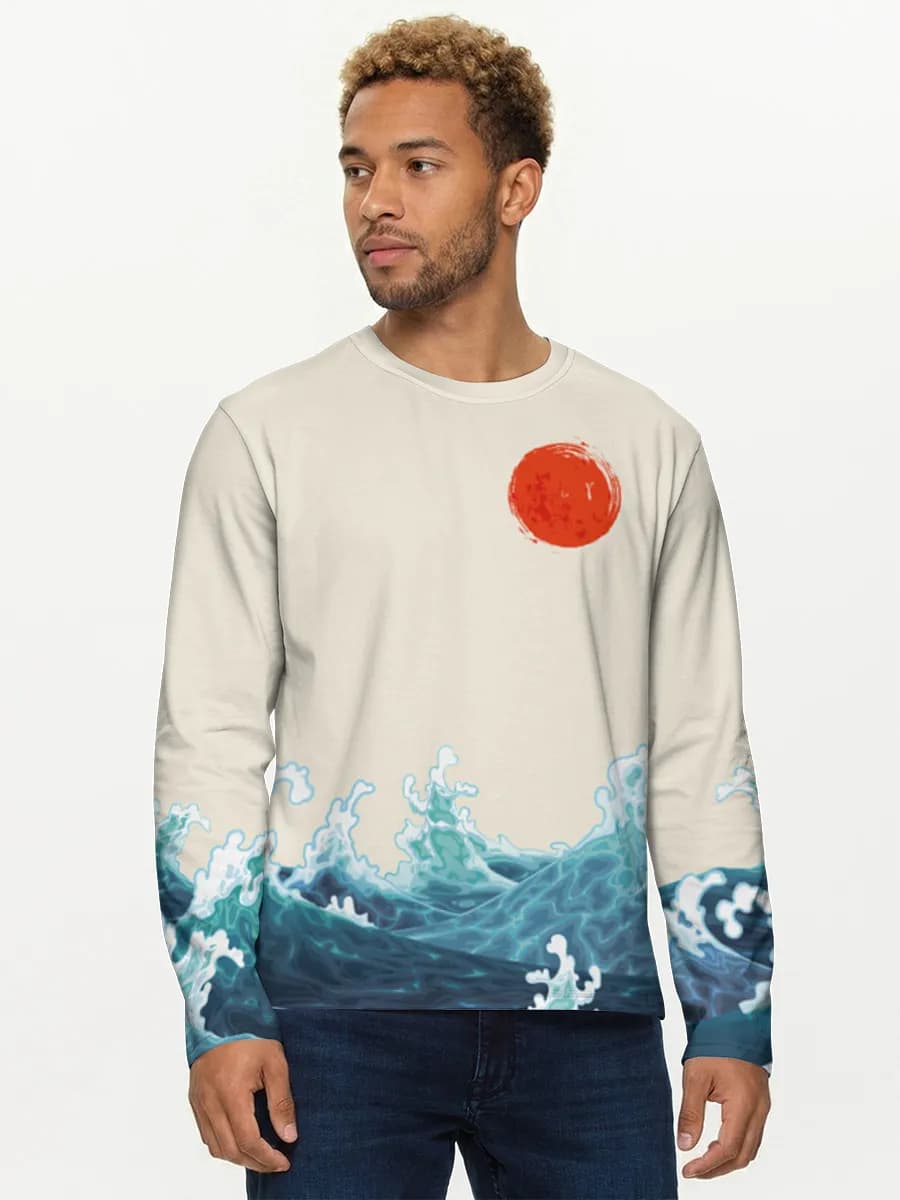 Men's cotton long sleeve shirt