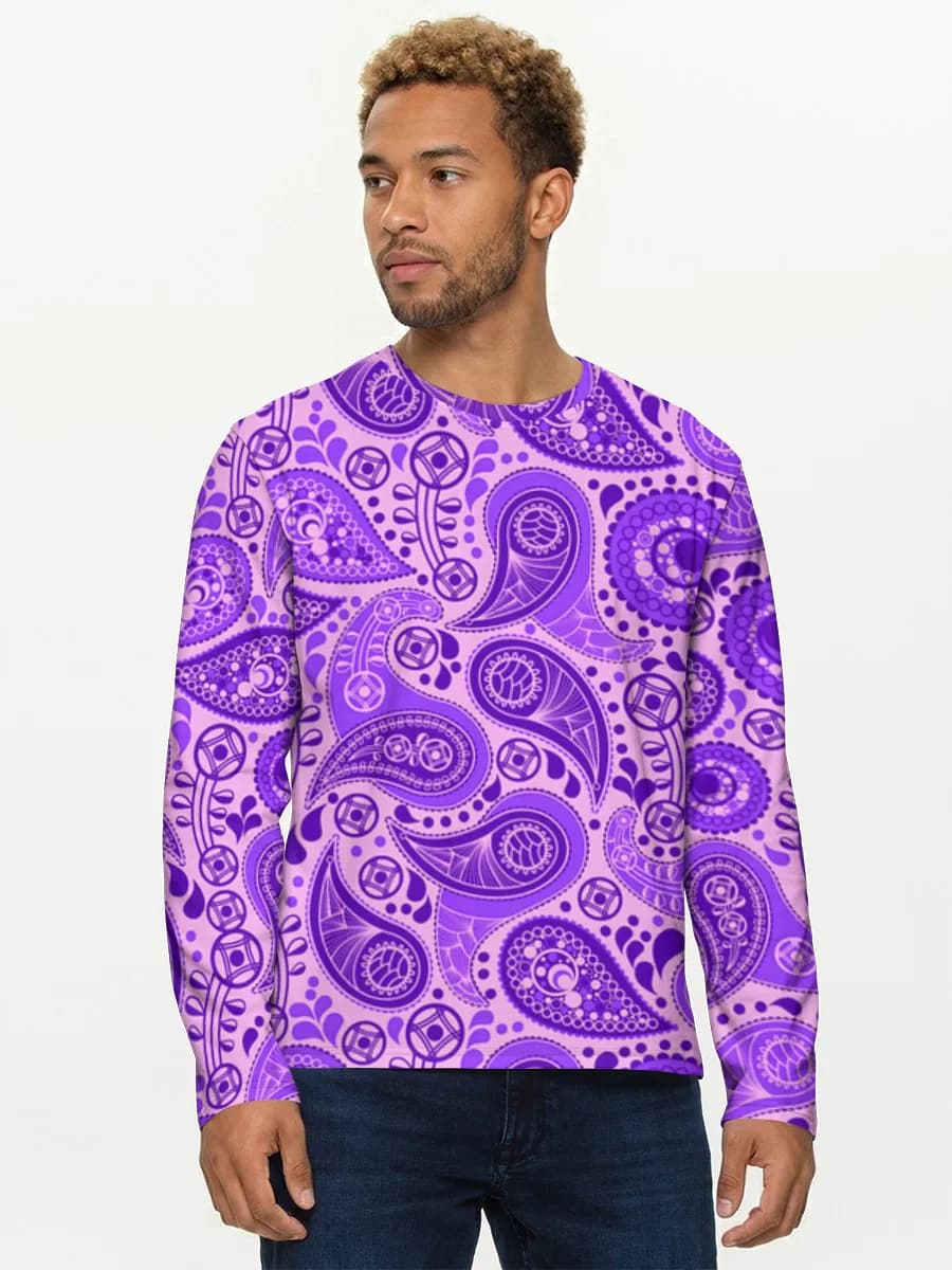 Camisa de manga larga de algodón para hombre