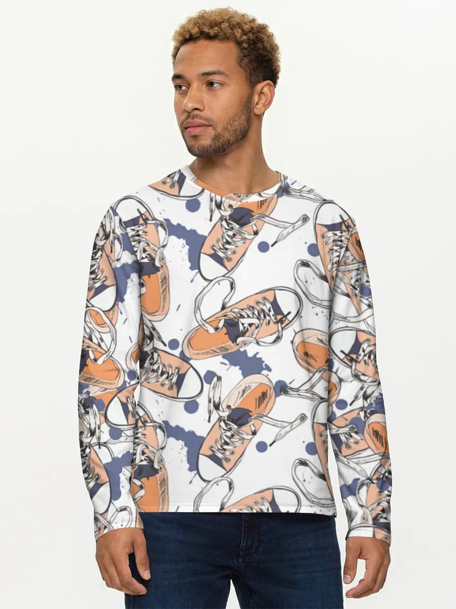 Men's cotton long sleeve shirt