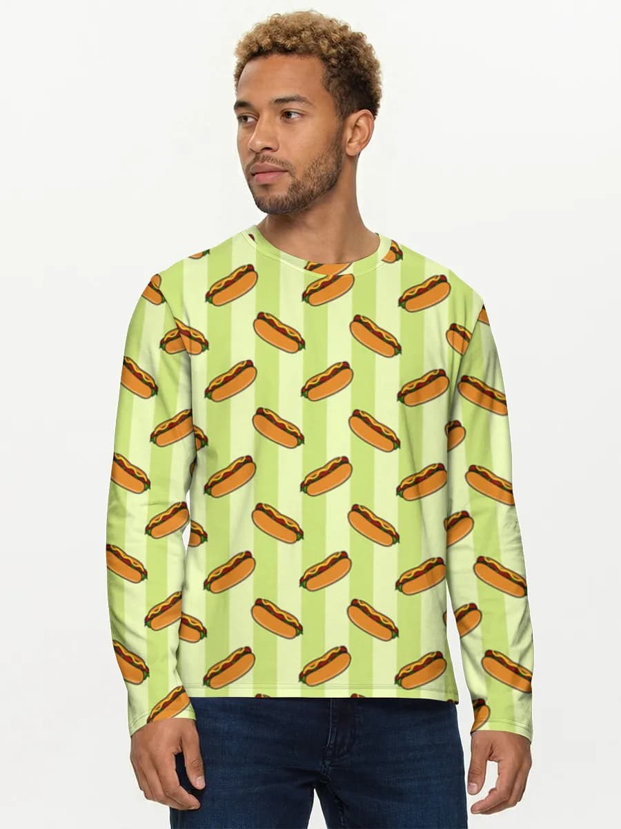 T-shirt Coton Manches Longues Homme