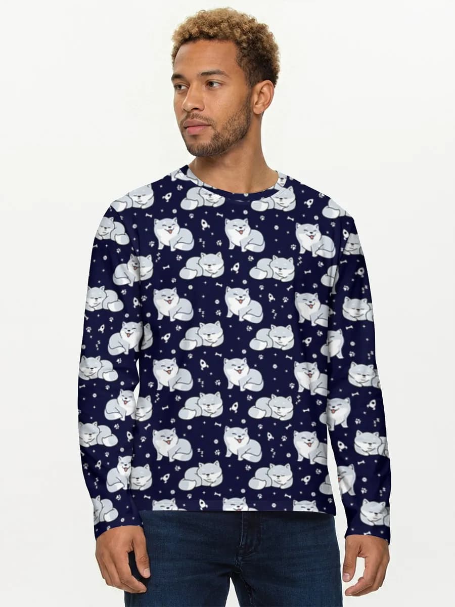 T-shirt Coton Manches Longues Homme