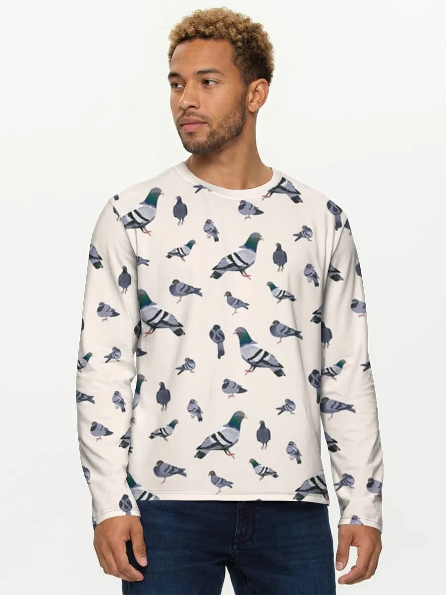 Camisa de manga larga de algodón para hombre