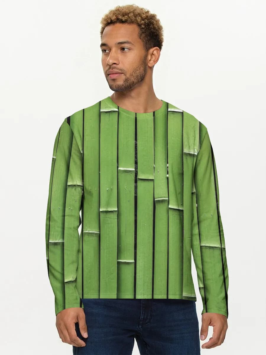 Camisa de manga larga de algodón para hombre