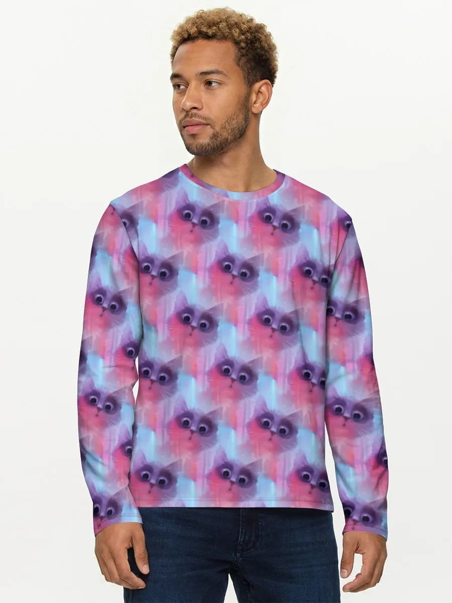 Men's cotton long sleeve shirt