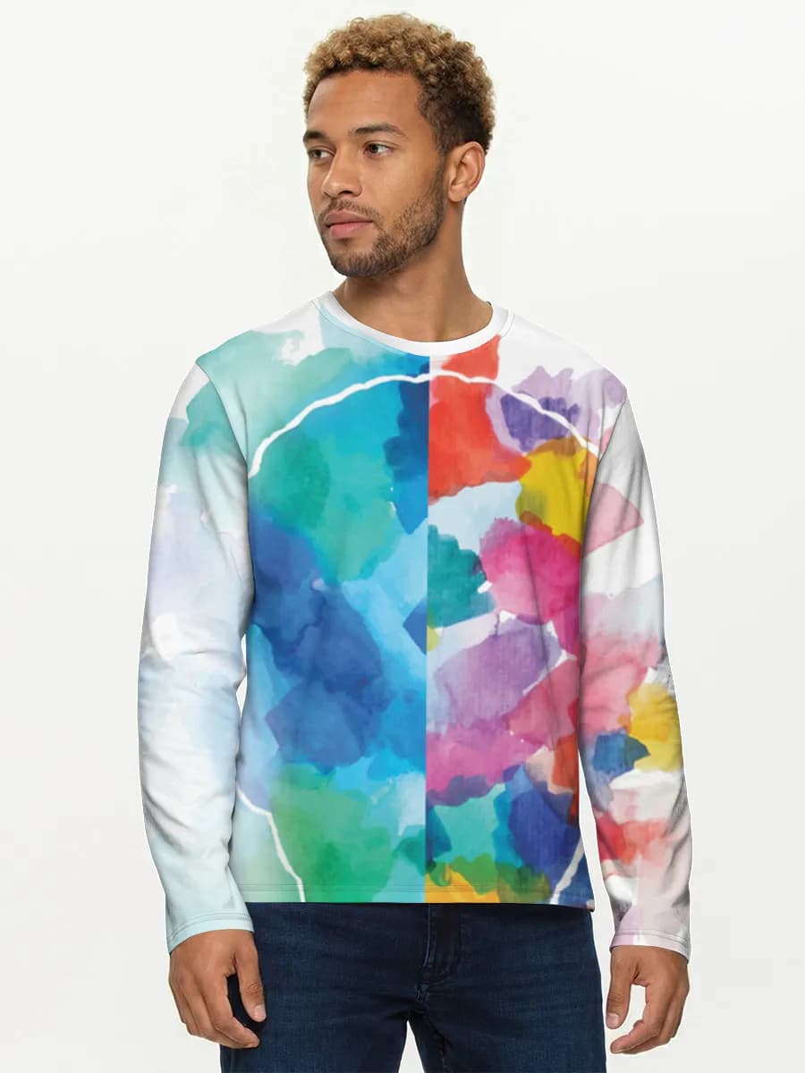 Men's cotton long sleeve shirt