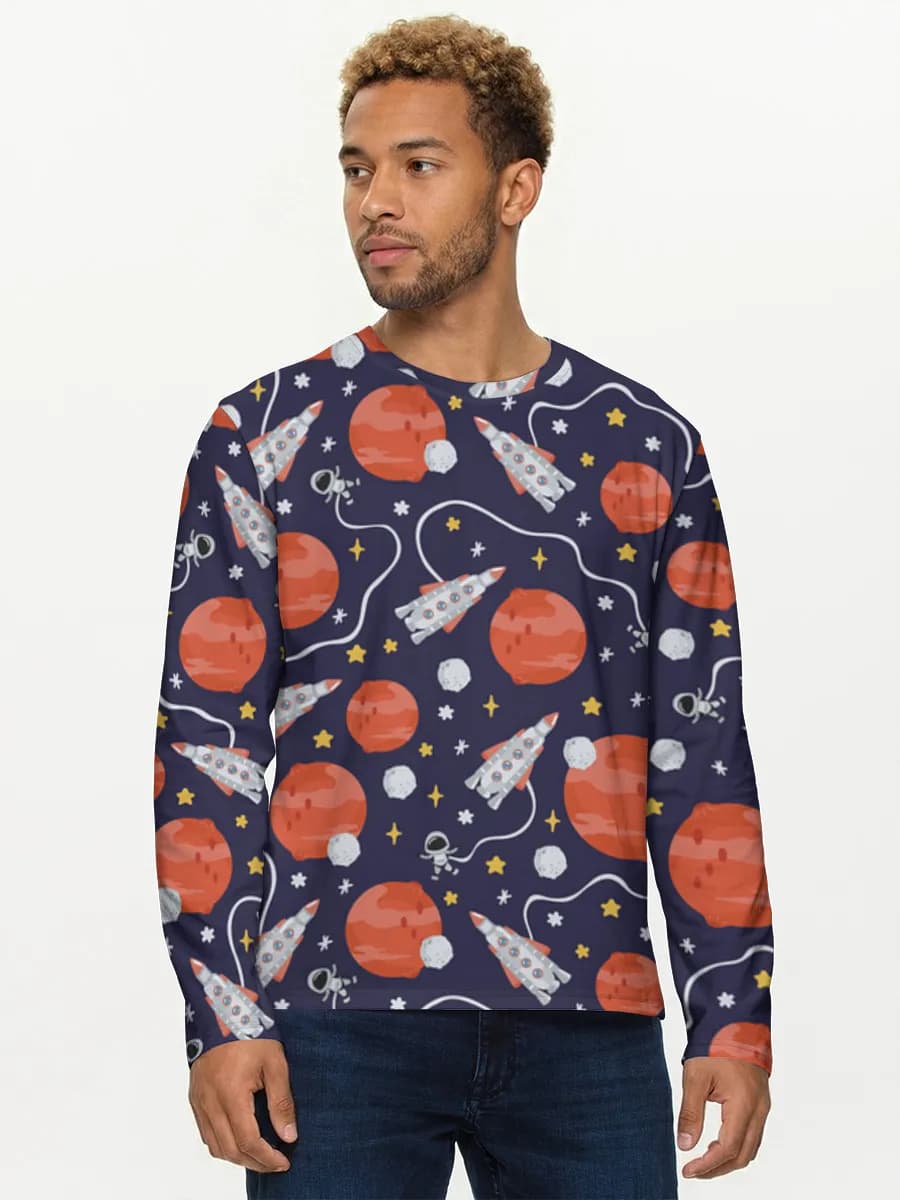 Men's cotton long sleeve shirt