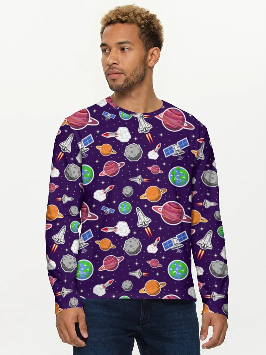 T-shirt Coton Manches Longues Homme