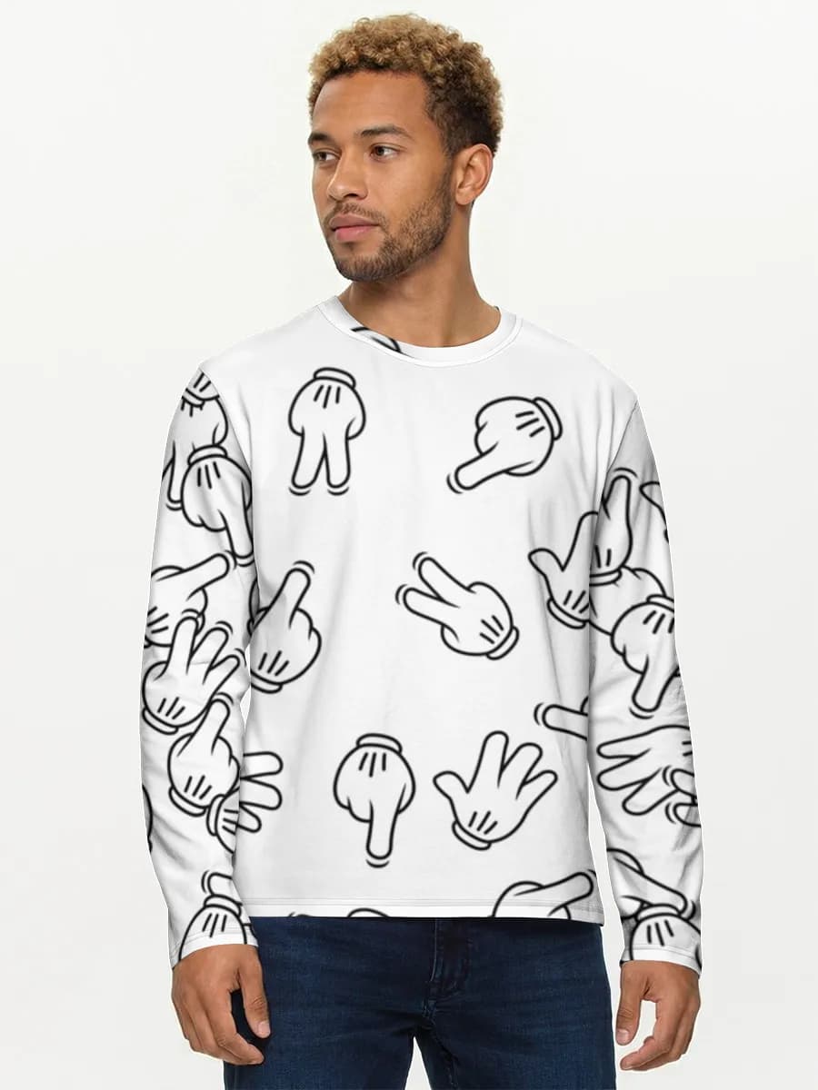 Men's cotton long sleeve shirt
