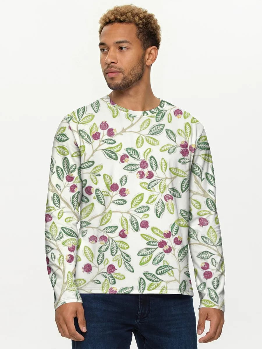 Camisa de manga larga de algodón para hombre