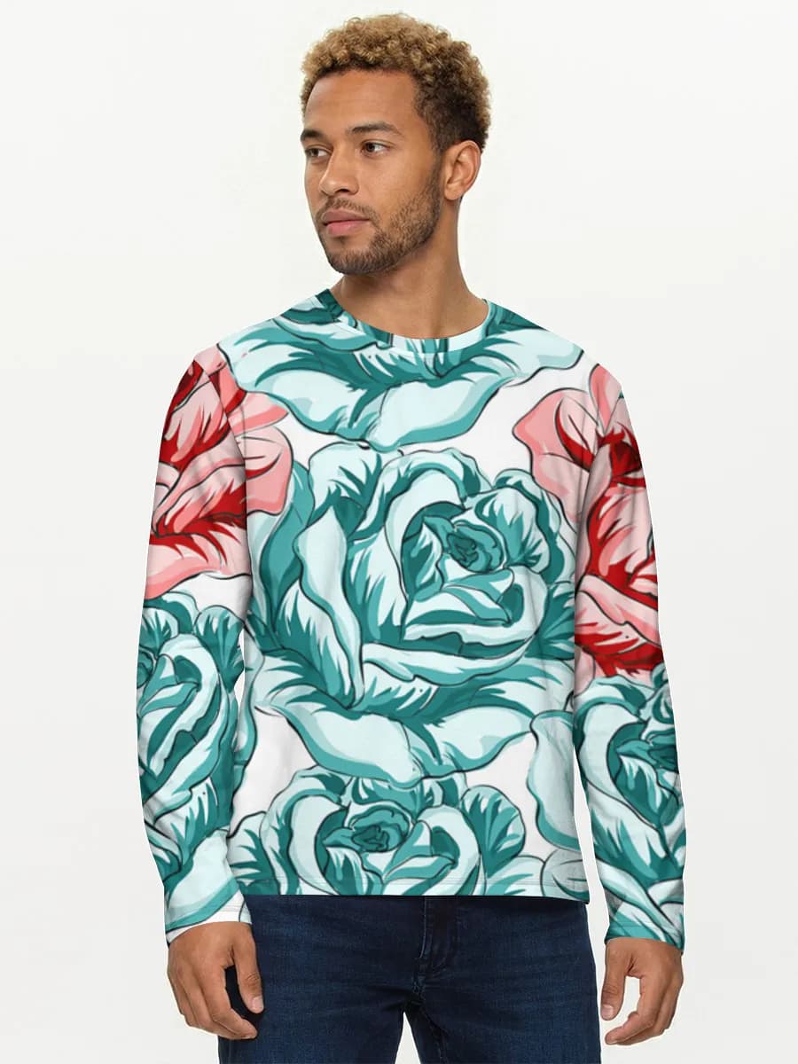 Camisa de manga larga de algodón para hombre