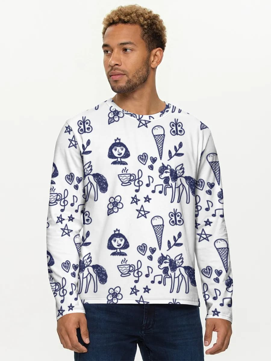 Men's cotton long sleeve shirt