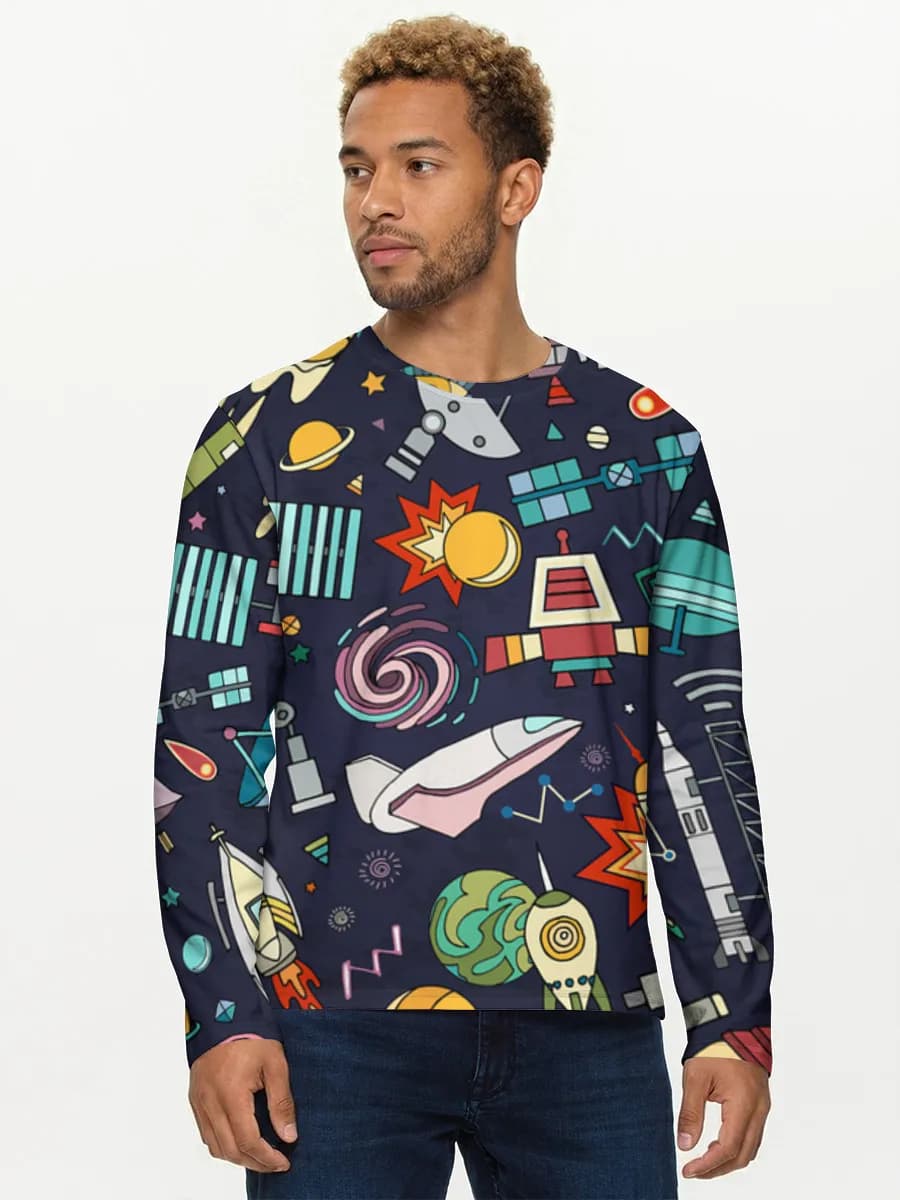 T-shirt Coton Manches Longues Homme