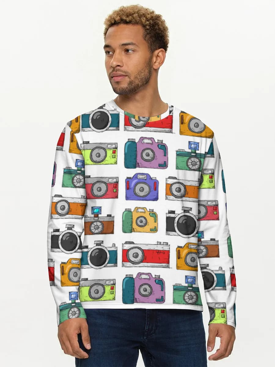 Men's cotton long sleeve shirt