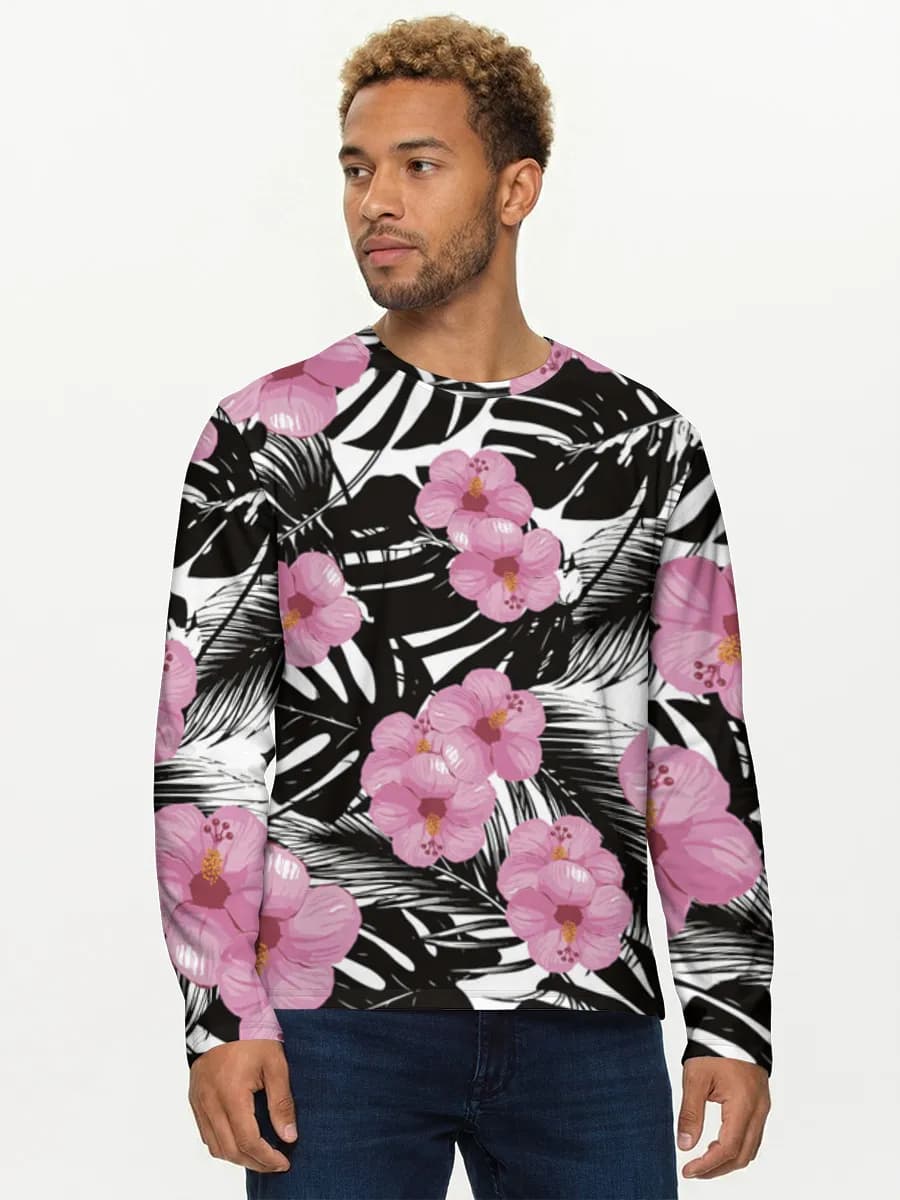 Camisa de manga larga de algodón para hombre