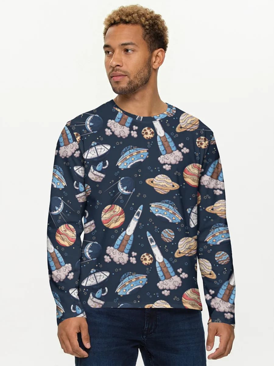 Men's cotton long sleeve shirt