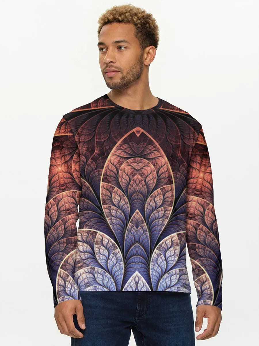 Men's cotton long sleeve shirt
