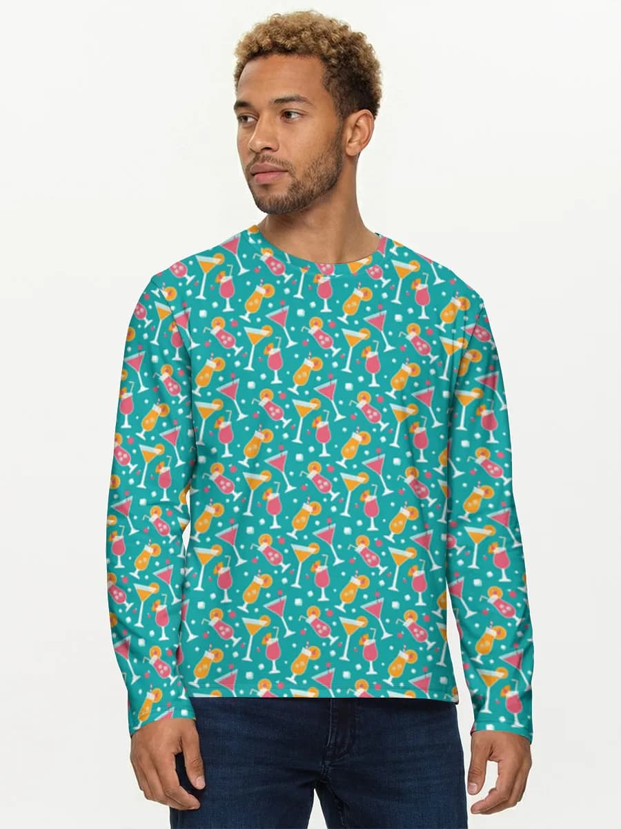Camisa de manga larga de algodón para hombre