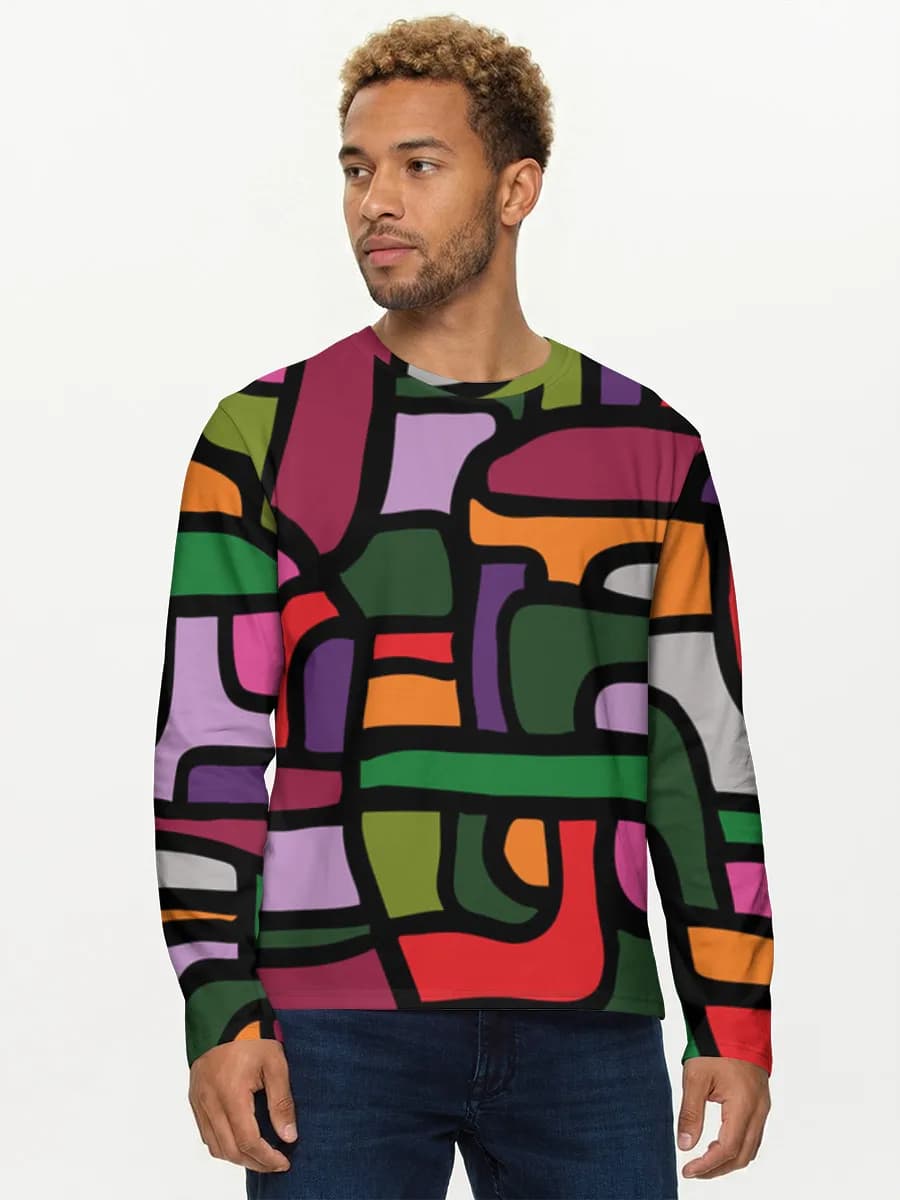 Men's cotton long sleeve shirt